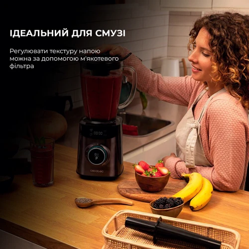 Блендер Cecotec Power Black Titanium 1800 Advance (CCTC-04304): Материал чаши стекло