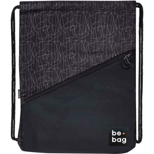 Сумка для взуття Herlitz be.bag be.daily Geo Lines чорна "ламані лінії" (24800327)