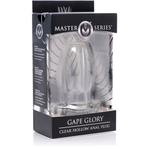 Анальная пробка-тоннель Master Series Clear Hollow Anal Plug (прозрачный)