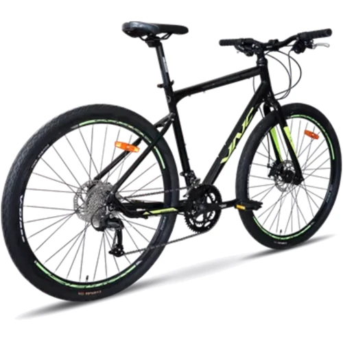 Велосипед VNC 2023' 28" SweepRacer A4 V52A4-2849-BG 19.5"/49см (2060) black (shiny)/green (matt)