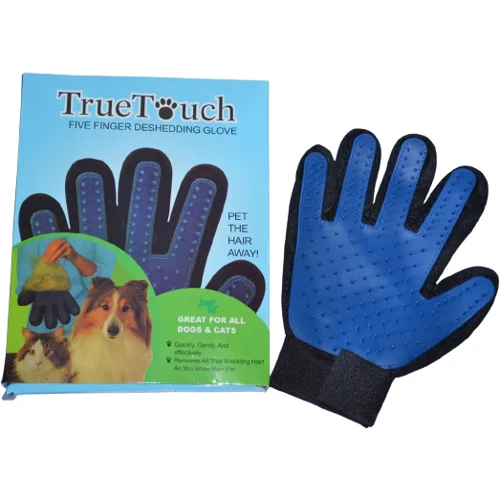 Рукавица для вычесывания шерсти True Touch у собак и котов 23.2x17.2 см правая: Порода Все породы