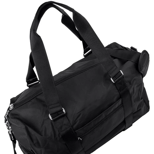 Дорожня сумка Epol чорна (VT-6025-17-black): Фактура матова, Ткана