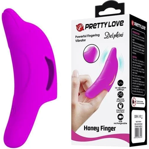 Вибратор на палец LYBAILE Pretty Love Delphini Purple