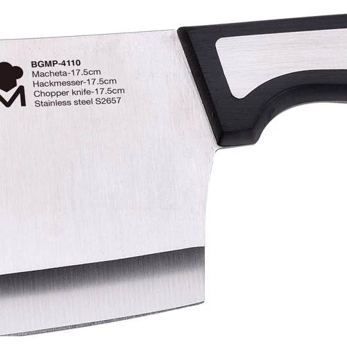 Ніж сокирки MasterPro Sharp BGMP-4110 17.5 см (00000025324): Рукоятка Нержавеющая сталь + пластик