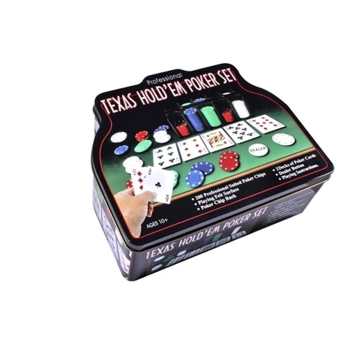 Набор Duke для игры в покер в оловянном кейсе, 200 фишек. (TC04201C)