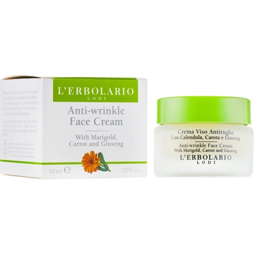 Крем для обличчя L'Erbolario Crema Viso Antirughe Calendula, Carota E Ginseng 30 ml