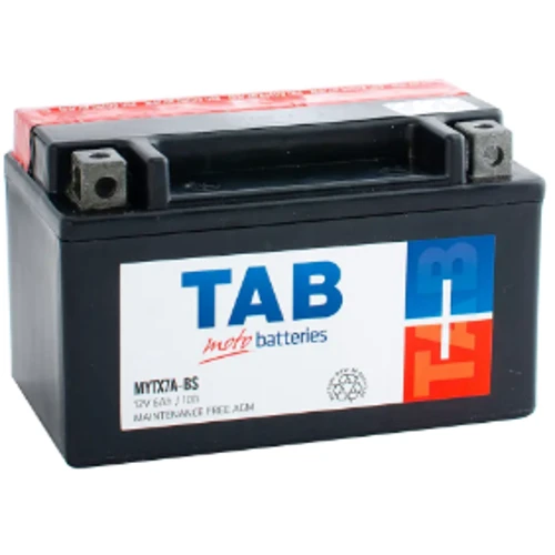 Мотоциклетный аккумулятор TAB MOTO 6 Ah MYTX7A-BS AGM