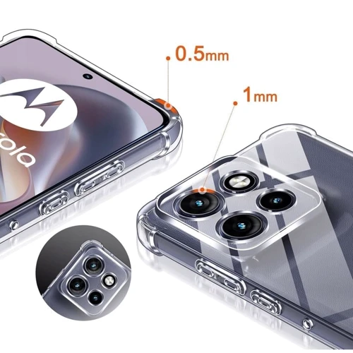 Чохол для телефона BeCover TPU Case Anti-Shock Clear для Motorola Edge 50 Neo (713150): Колір прозрачный