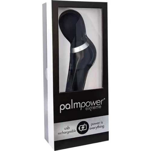 Мощный вибромассажер PalmPower EXTREME - Black водонепроницаемый, с плавной регулировкой