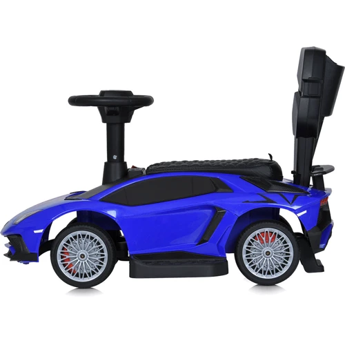 Детский электромобиль-толокар 2в1 Bambi Lamborghini синий (M 5777EBL-4)