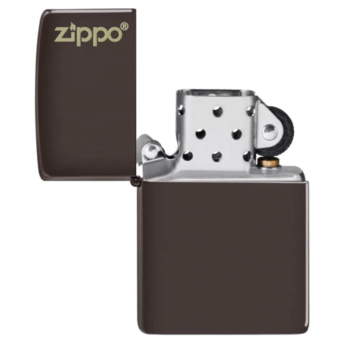 Запальничка Zippo (Зіппо) Reg Brown Matte Logo 49180ZL фото 4