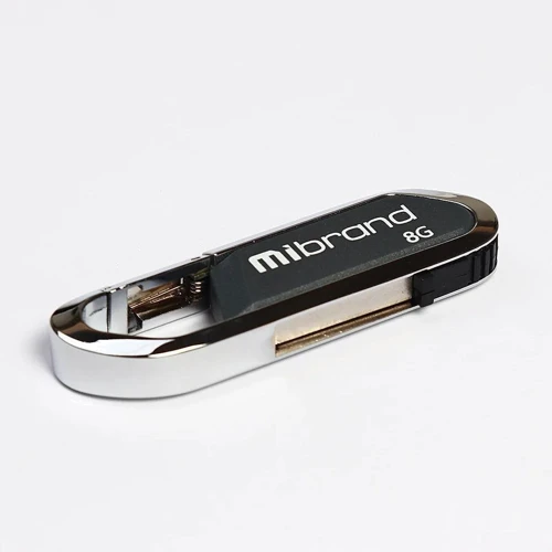 USB-флешка Mibrand 8GB Aligator Grey USB 2.0 (MI2.0/AL8U7G): Стандарт USB USB 2.0