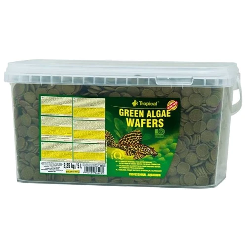 Корм для акваріумних риб Tropical Green Algae Wafers у чіпсах 5 л 2.25 кг (5900469664285)