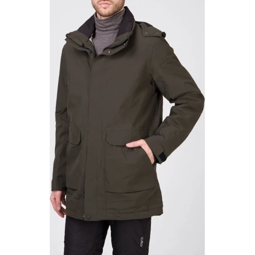 Парка CMP Man Jacket Zip Hood (39Z2847-F919) 50 оливкова демісезон з капюшоном: Вид Парки