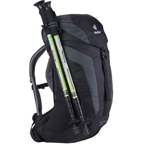 Рюкзак Рюкзак Deuter AC Lite 26 black-granite (34203167410): Додатково Дощовик, вентильована спина, Карман для пляшки, Поясна стяжка, Ручка для перенесення, кріплення для