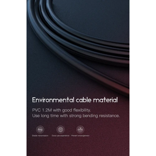 Кабель T-PHOX USB Cable to Lightning Nets 1.2m Black (T-L801 black) фото 4