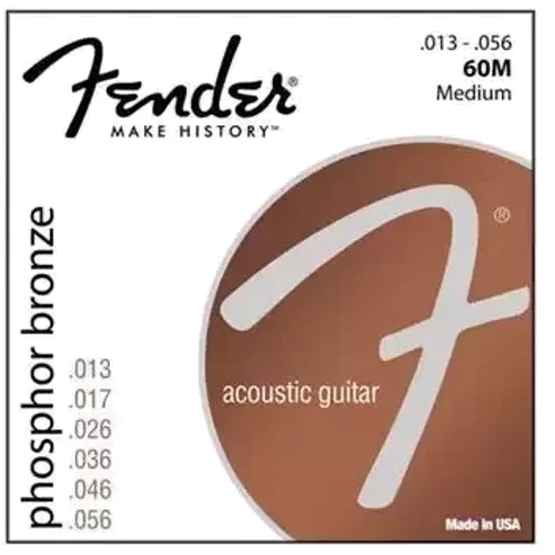 Струна для гитар Струны для акустических гитар FENDER 60M: Тип Комплект струн