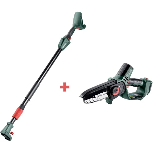 Акумуляторна пилка по дереву + телескопічна ручка Metabo MS 18 LTX 15 Set (691229000): Тип Аккумуляторная пила