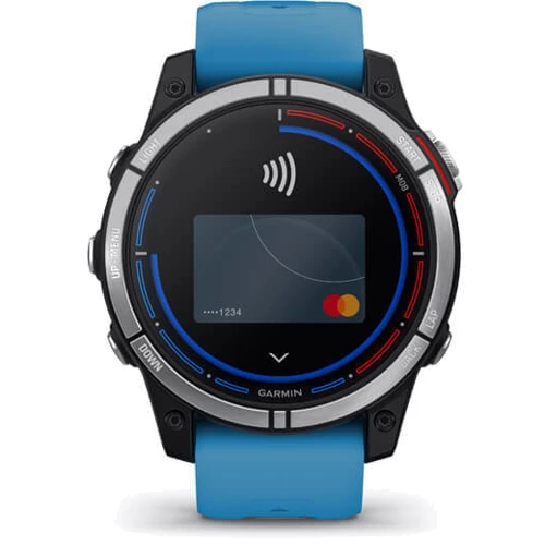 Смарт-часы Garmin Quatix 7 Standard Edition Blue Silicone Strap (010-02540-61): Карты памяти нет