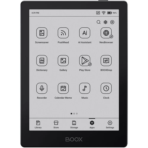 Электронная книга Onyx BOOX Go 6: Экран 6" E Ink Carta 1300 Monochrome Screen (1448x1072) / 300 ppi