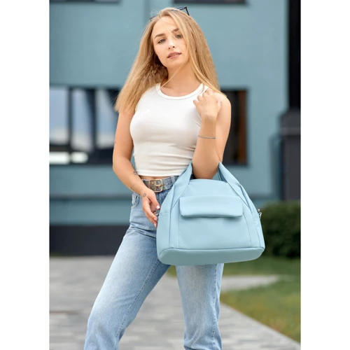 Жіноча спортивна сумка Sambag Vogue BKS блакитна (90153010)