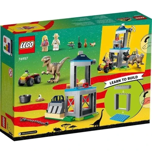 Конструктор LEGO Jurassic Park Втеча велоцираптора (76957): Кількість деталей, шт. 137