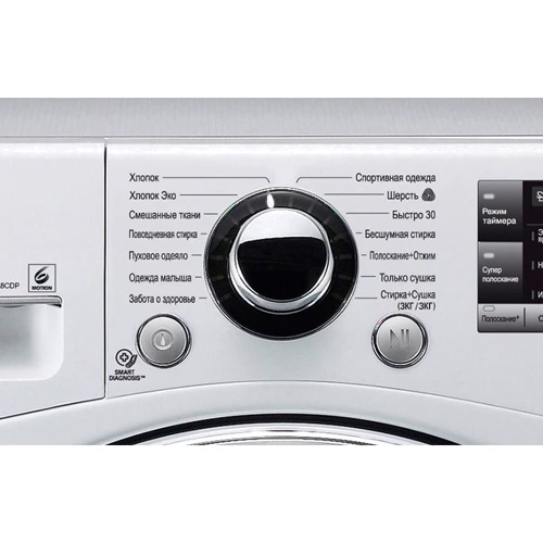Стиральная машина LG F12A8CDP: Загрузка белья (стирка), кг 6