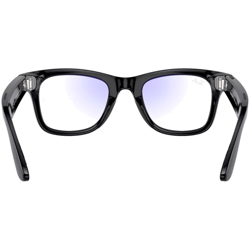 Смарт-очки Ray-Ban Meta Wayfarer Shiny Black Clear with Blue-Violet Light Filter size L (RW4008 601/SB 53-22) фото 3
