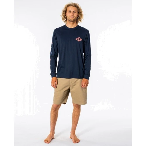 Лонгслив Rip Curl SWC Motif LS Tee CTEUW9-49 XL темно-синий с принтом: Сезон Демисезон