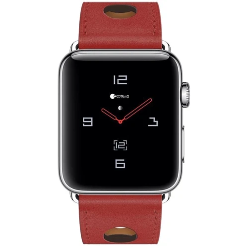 Аксесуар для Watch COTEetCI W15 Fashion Leather Red (WH5221-RD) for Apple Watch 42/44/45/49mm фото 4