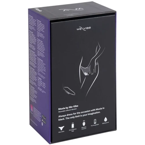 Вибратор в трусики We-Vibe Moxie Satin Black с пультом ДУ