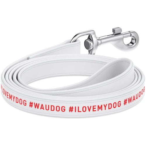 Поводок WAUDOG Design с рисунком "I LOVE" 25 мм 122 см белый (379515): Тип Поводок