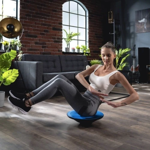 Степ та балансувальна платформа Hop-Sport HS-040BB блакитний 40см (5902308230385): Вид Балансувальна платформа