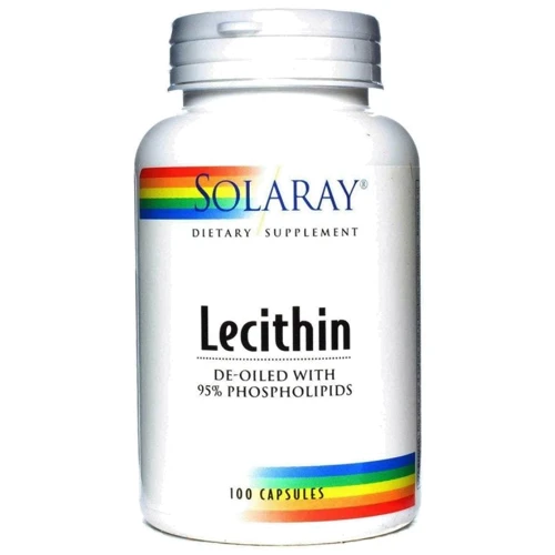 Solaray Lecithin, 1000 mg, 100 Capsules (SOR-08300)