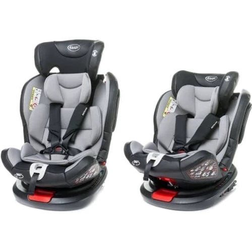 Автокрісло 4Baby Roto-Fix (0-36 кг) (колір - light grey): Кріплення Isofix є