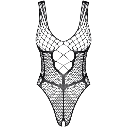 Сексуальный боди с пикантным вырезом Obsessive B117 black S/M/L