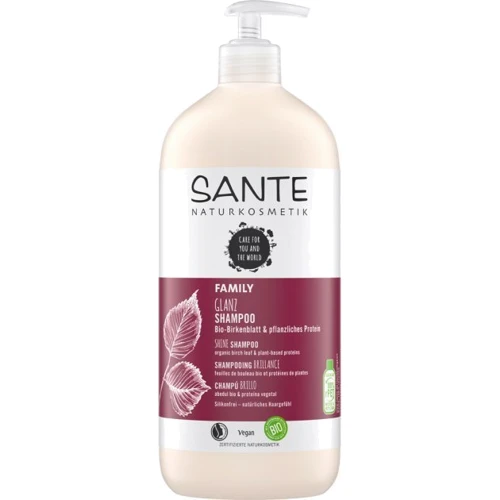 Sante Family Organic Birch Leaf & Plant Protein Shine Shampoo БИО-Шампунь растительные протеины и березовые листья 950 ml