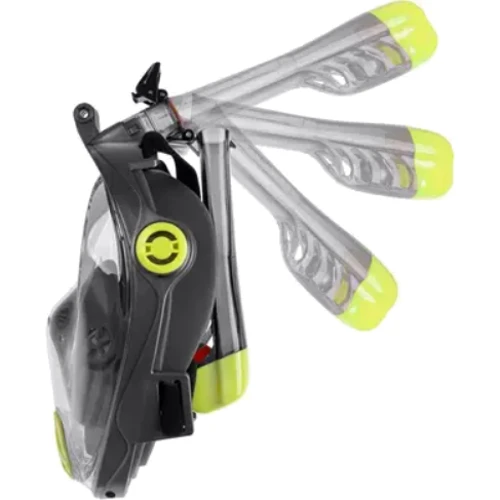 Маска для дайвинга Полнолицевая маска Aqua Speed Spectra 2.0 9921 черный, желтый Уни L/XL (247-30)