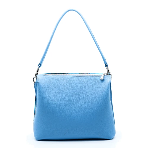 Женская сумка через плечо ARTiS Bags голубая (1740 7300-5804): Фактура Матовая, Зернистая