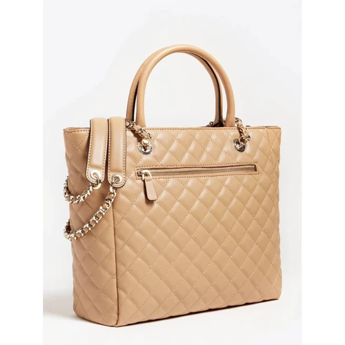 Женская сумка тоут Guess Illy Elite Tote темно-бежевая (HWVG7970230-BEI): Пол Женский