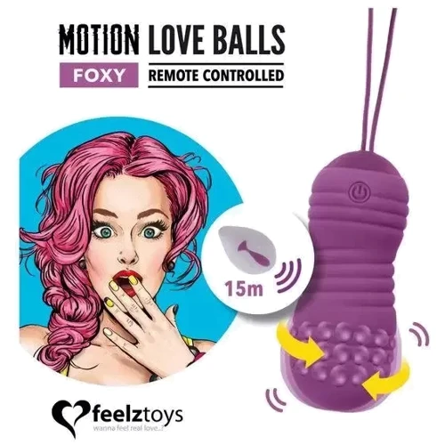 Вагинальные шарики с жемчужным массажем FeelzToys Motion Love Balls Foxy