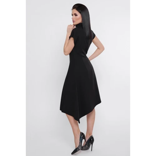 Сукня FashionUp PL-1758B 48 чорне повсякденне подовжене міді: Вид Повсякденні сукні