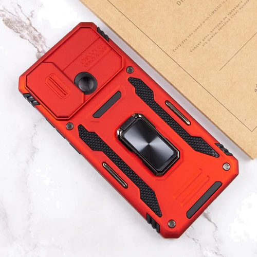 Чехол для телефонов Mobile Case Camshield Army Ring Red for Xiaomi Redmi 9C / 10A: Цвет красный
