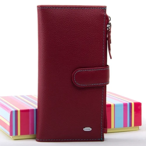Женский кошелек Dr. Bond Rainbow бордовый (WRN-23 bordo)