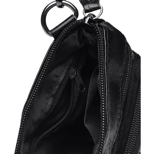 Чоловіча сумка планшет Keizer чорна (K1701-black): Матеріал Натуральна шкіра