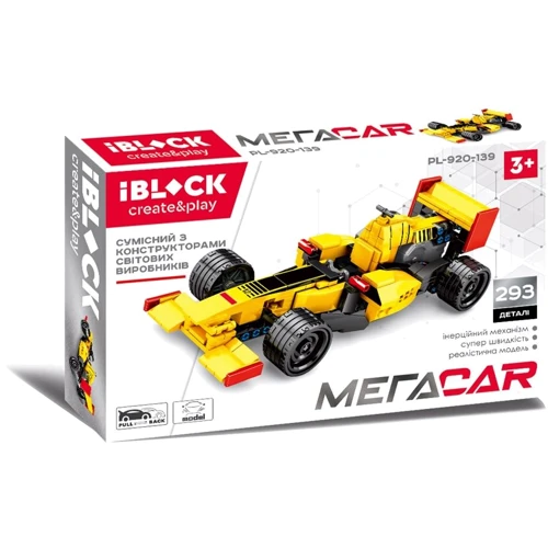 Конструктор IBLOCK PL-920-139 293дет., МЕГАCAR