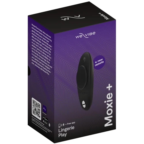 Смарт-вибратор в трусики We-Vibe Moxie+ Satin Black, обновленный пульт ДУ