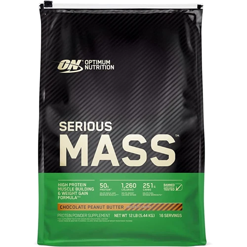 Гейнер Optimum Nutrition Serious Mass 5440 g /16 servings/ Chocolate Peanut Butter