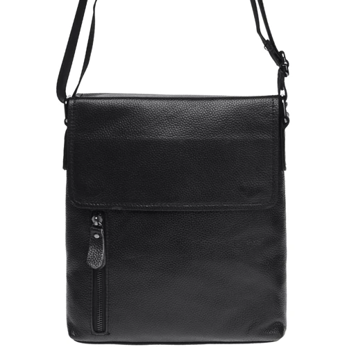 Чоловіча сумка планшет Borsa Leather чорна (K17859-black)