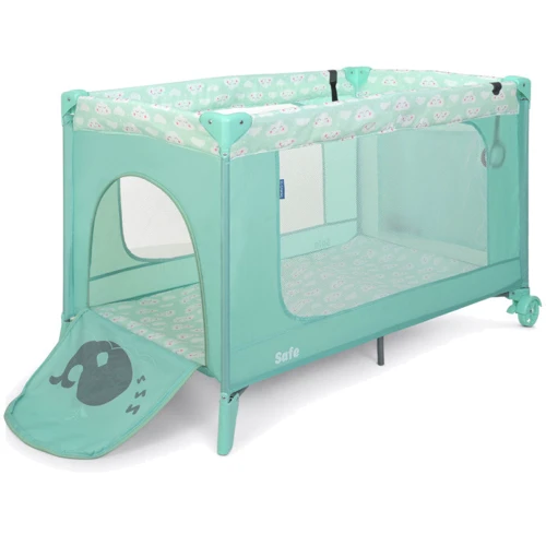 Манеж El Camino SAFE ME 1016 (cloud pale green): Колеса 2 колеса